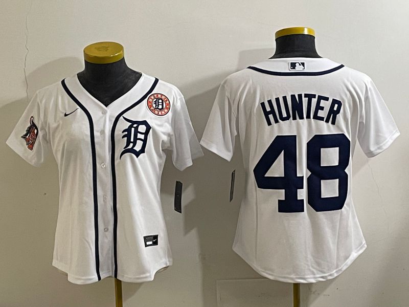Youth 2025 Detroit Tigers #48 Hunter White Game Nike MLB Jersey style 5